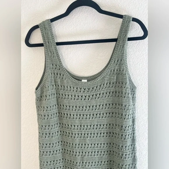 Old Navy Sage Green Knit Tank Maxi Dress or Coverup NWT - Picture 3 of 7